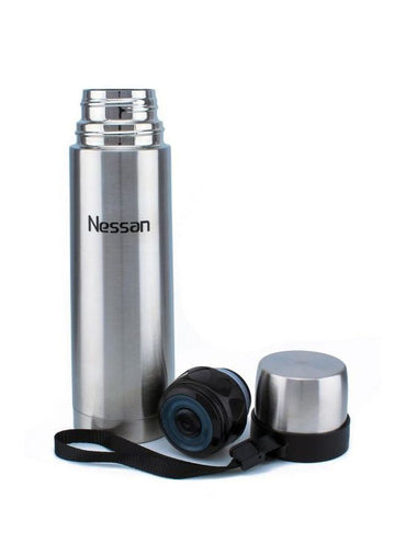 Nessan Stainless Steel Vacuum Flask 500ml Silver/Black
