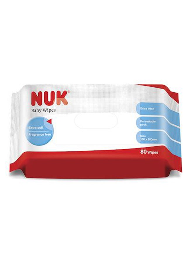 NUK Baby Wipes 80 Count - Premium Quality