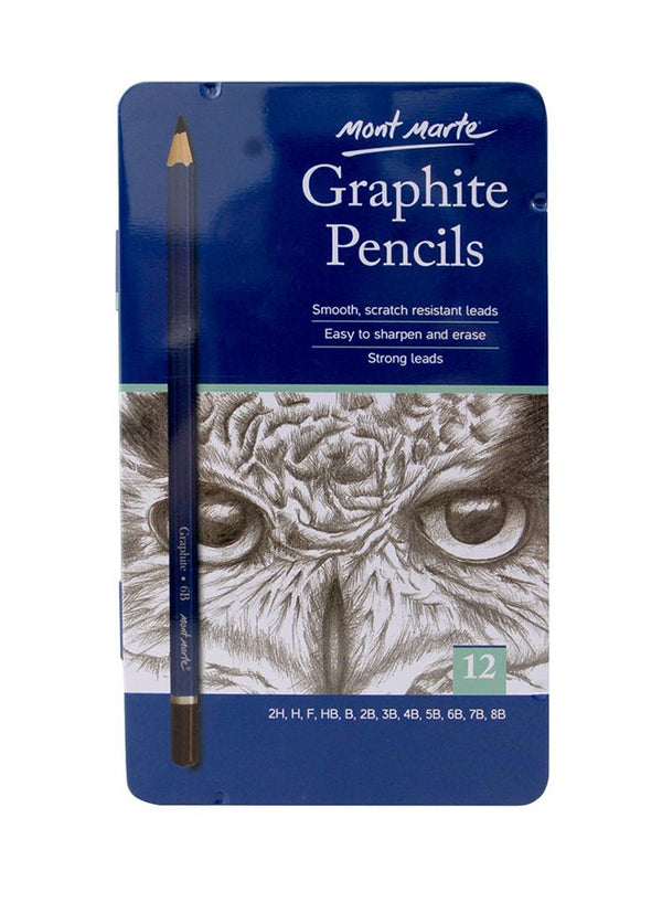 Mont Marte 12-Piece Graphite Pencil Set