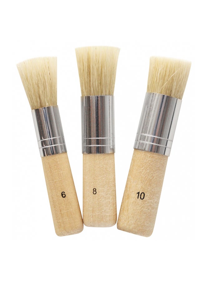 Mont Marte 3-Piece Studio Stencil Brushes