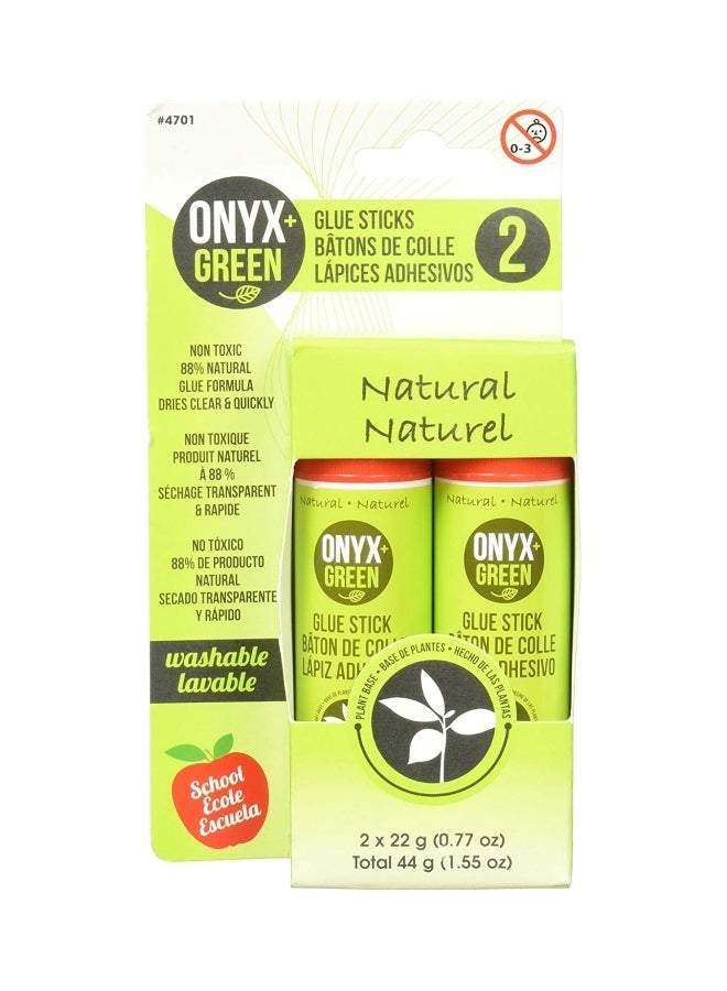Onyx & Green Non-Toxic Glue Stick Set