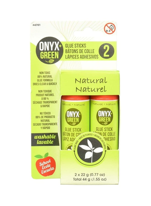 Onyx & Green Non-Toxic Glue Stick Set