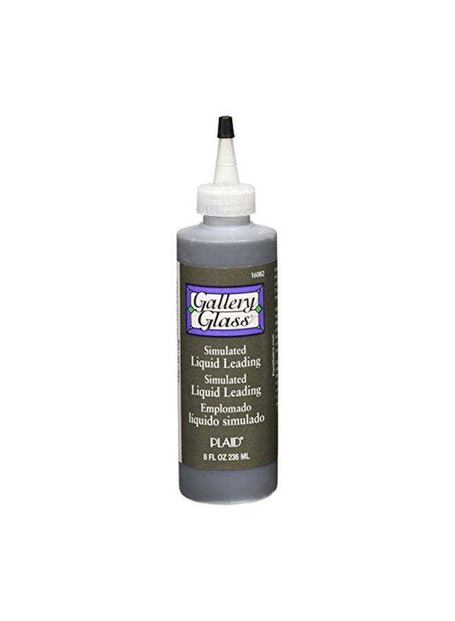 Plaid:Craft Gallery Glass Liquid Lead Black/White