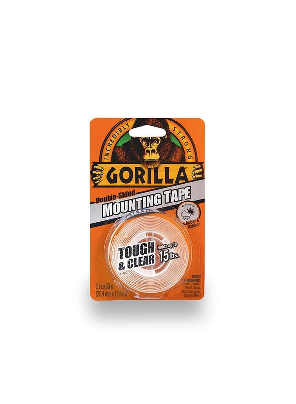 Gorilla Double-Sided Mounting Tape Clear