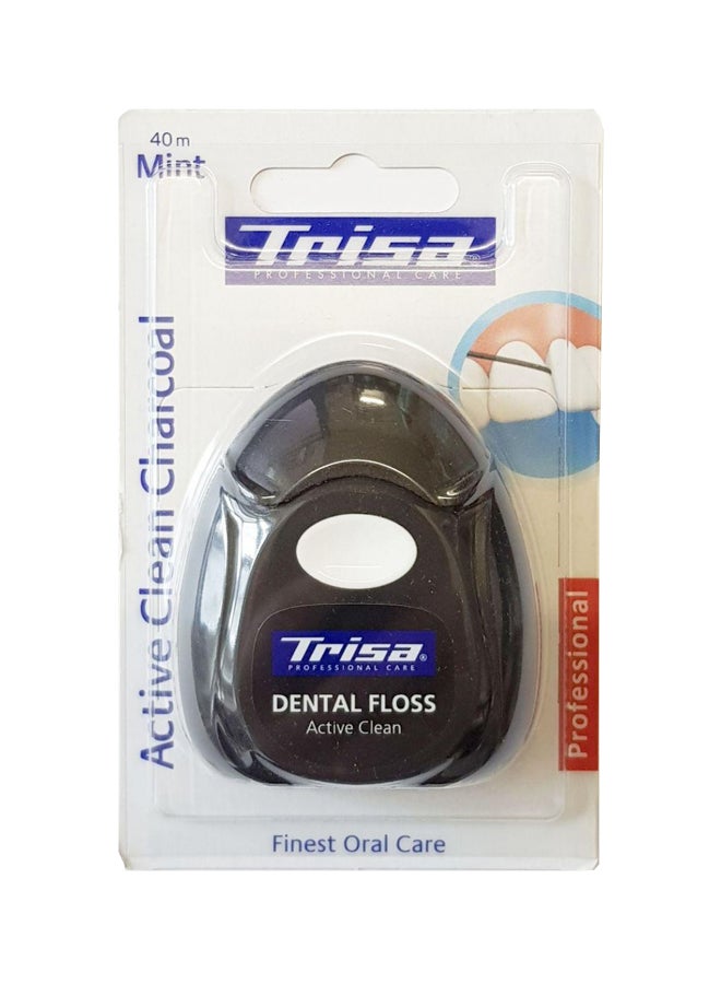 Trisa Dental Floss Active Clean Charcoal