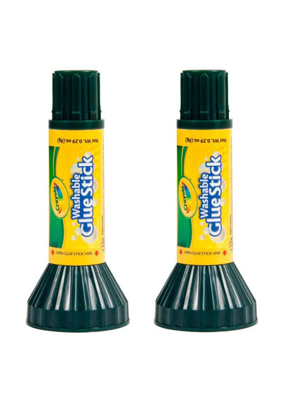 Crayola 2-Piece Glue Stick Set Yellow/Black
