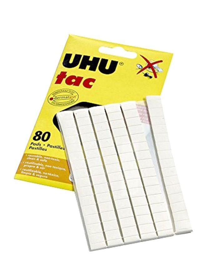 UHU 80-Piece Glue Pad White