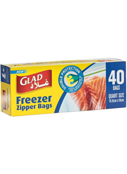Glad 40-Piece Storage Zipper Freezer Bag Set
