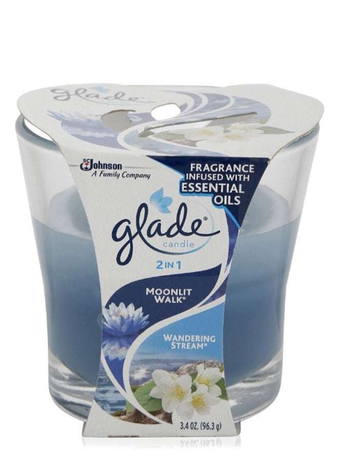 Glade Moonlit Walk Candle Blue - 96.3 grams