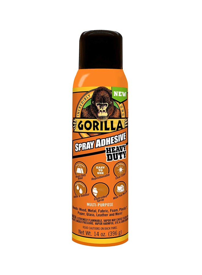 Gorilla Heavy Duty Spray Adhesive Orange