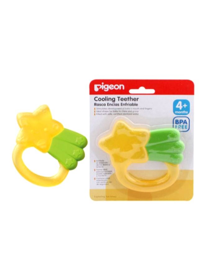Pigeon Cooling Teether, Star - Yellow/Green