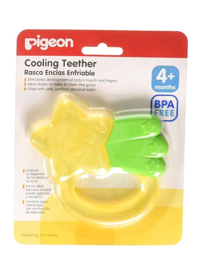 Pigeon Cooling Teether, Star - Yellow/Green