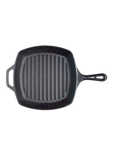 Lodge Pre Seasoned Grill Pan Black 10.5inch