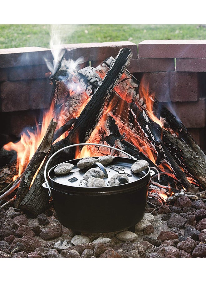 Lodge 10 Inch Deep Camp Dutch Oven Black