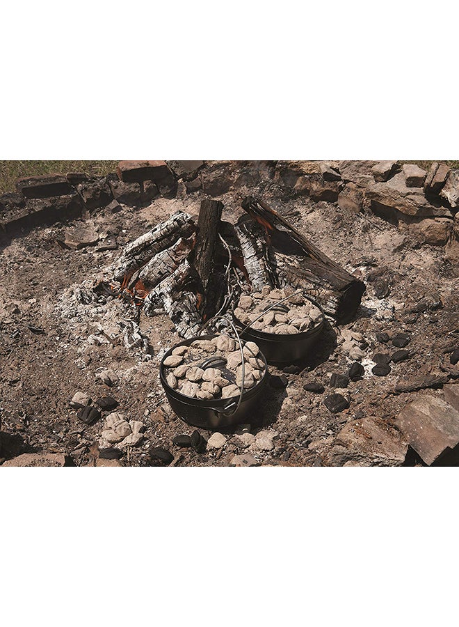 Lodge 10 Inch Deep Camp Dutch Oven Black