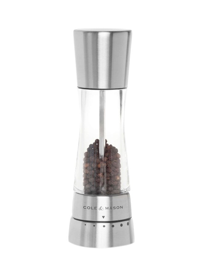 COLE & MASON Pepper Mill - Silver/Clear