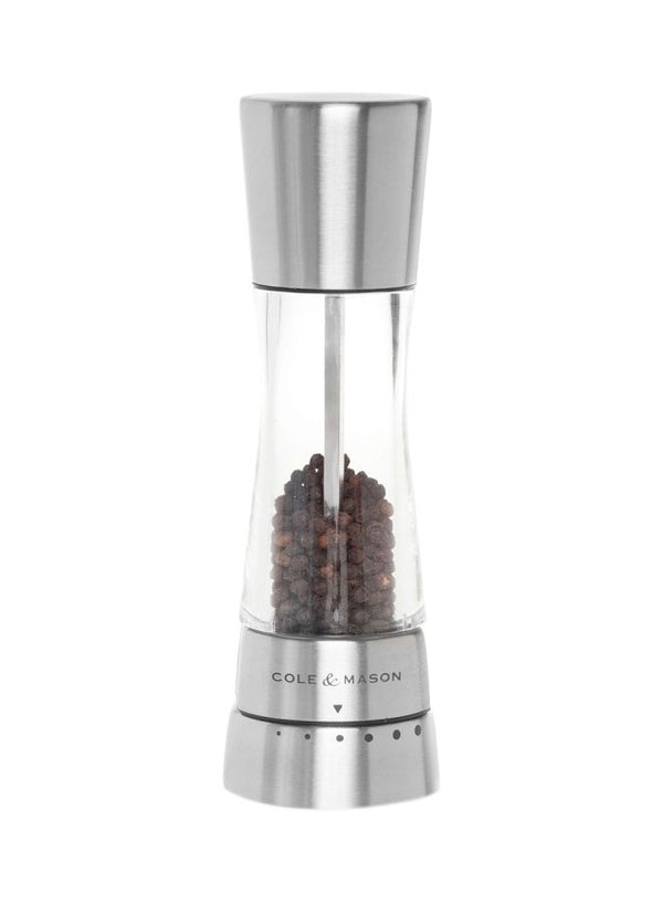 COLE & MASON Pepper Mill - Silver/Clear