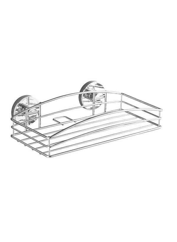 Wenko Vacuum Loc Wall Shelf Silver - Premium Home Storage