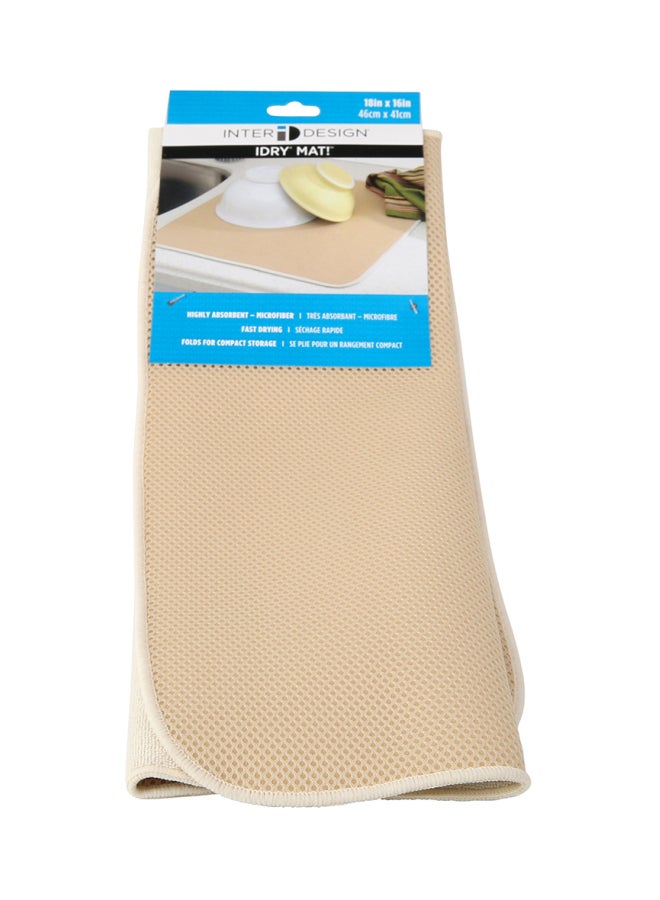 Idry Drying Mat Wheat/Ivory 46x41cm InterDesign