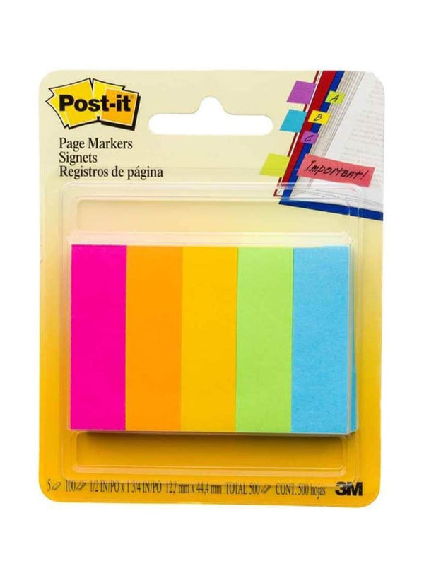 3M 500-Piece Post It Page Markers