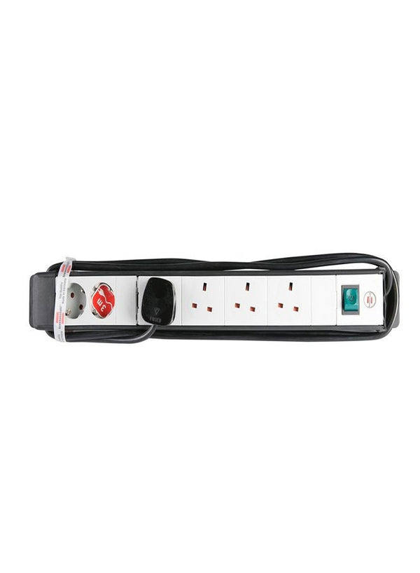 Brennenstuhl 2-CEE Extension Lead 3m Black/White/Green