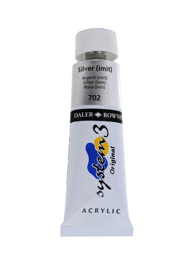 Daler Rowney System 3 Acrylic Colour Silver