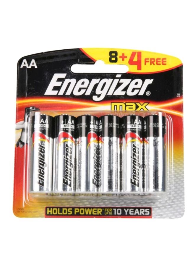 Energizer 12-Piece Max AA Alkaline Batteries