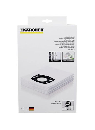 KARCHER 4-Piece Filter Fleece Bags Set