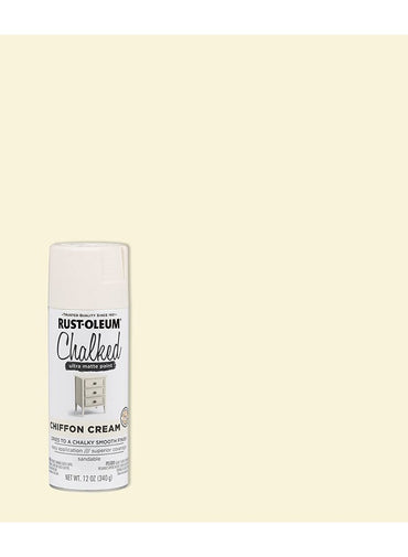 RUST-OLEUM Chalked Ultra Matte Paint Chiffon Cream 340grams