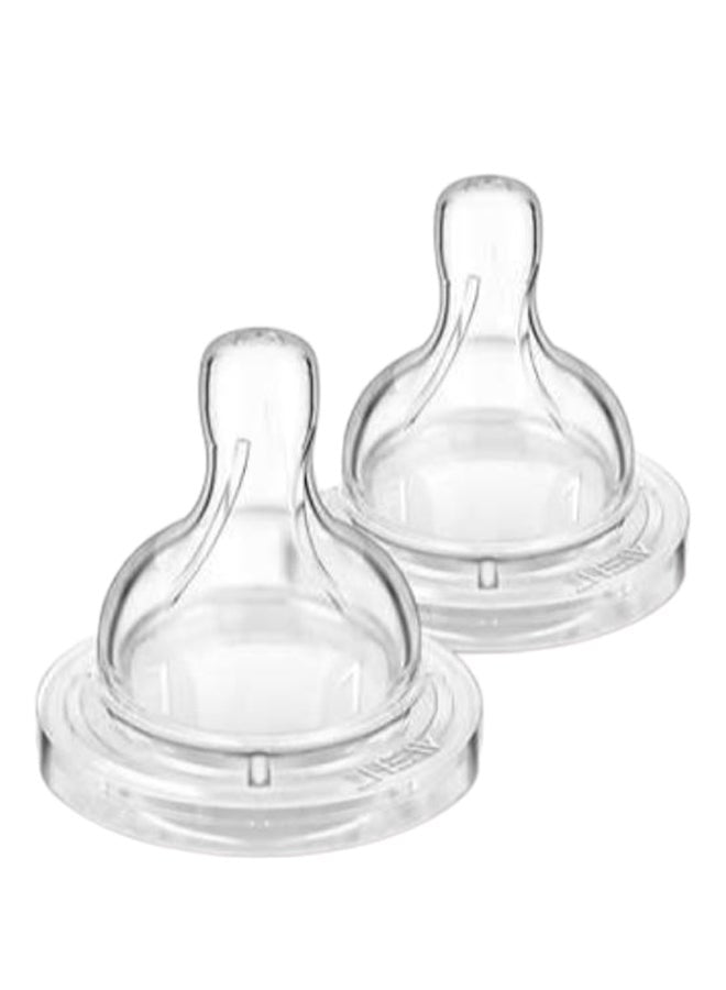 Philips Avent Silicone Teats Pack of 2, 0m+