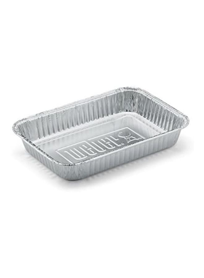 Weber Aluminum Small Drip Pan Silver