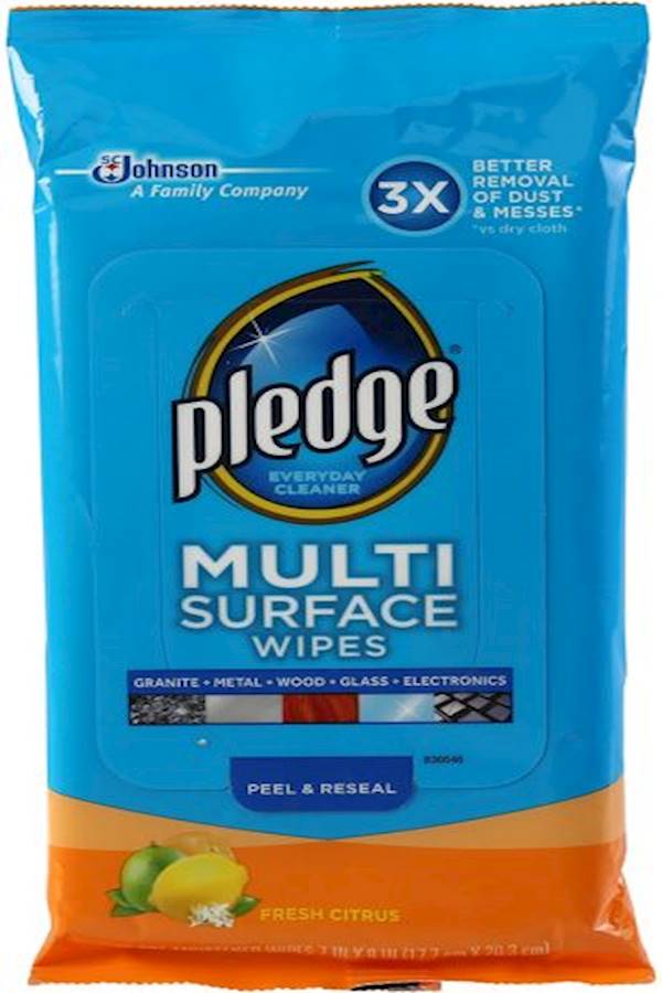 Pledge Multi-Surface Wipes, 25 pc - Premium Car Care