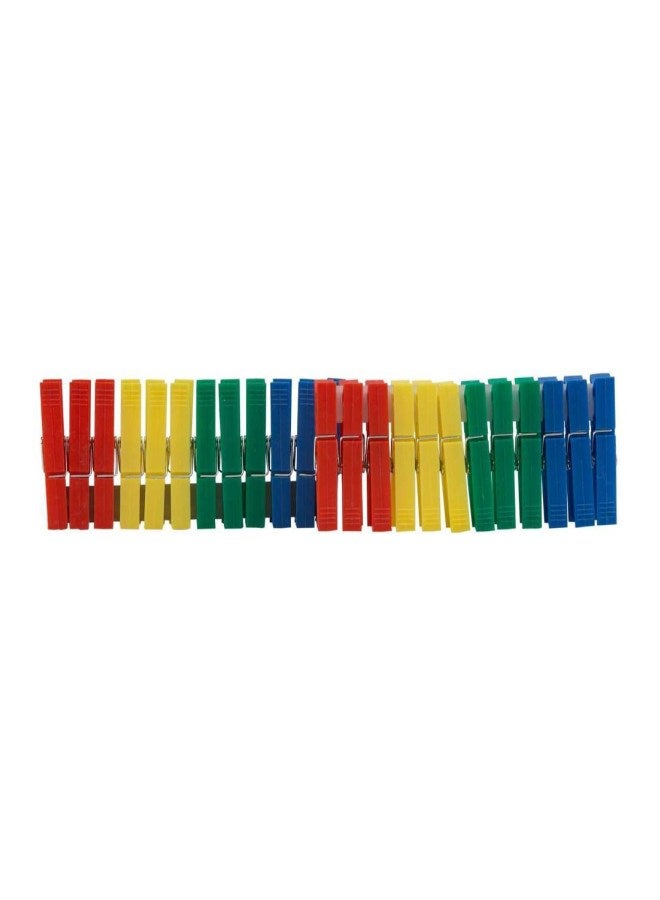 24-Piece Multicolour Clothespins by Honey Can Do