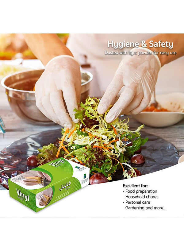 Fun Large Disposable Gloves 100 Count White