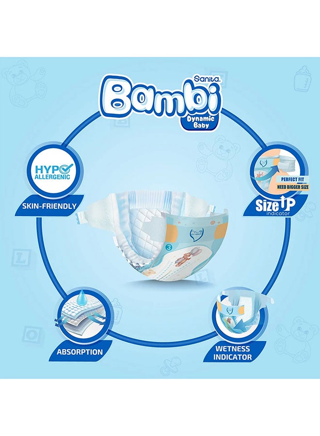 Sanita Bambi Size 3 Jumbo Pack Diapers