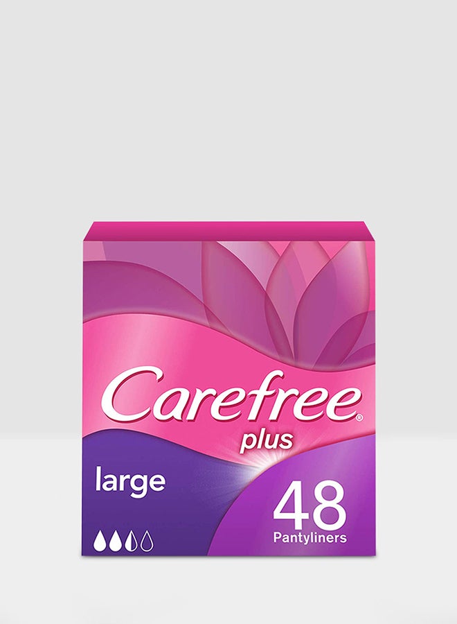 Carefree 48-Piece Panty Liner White Large