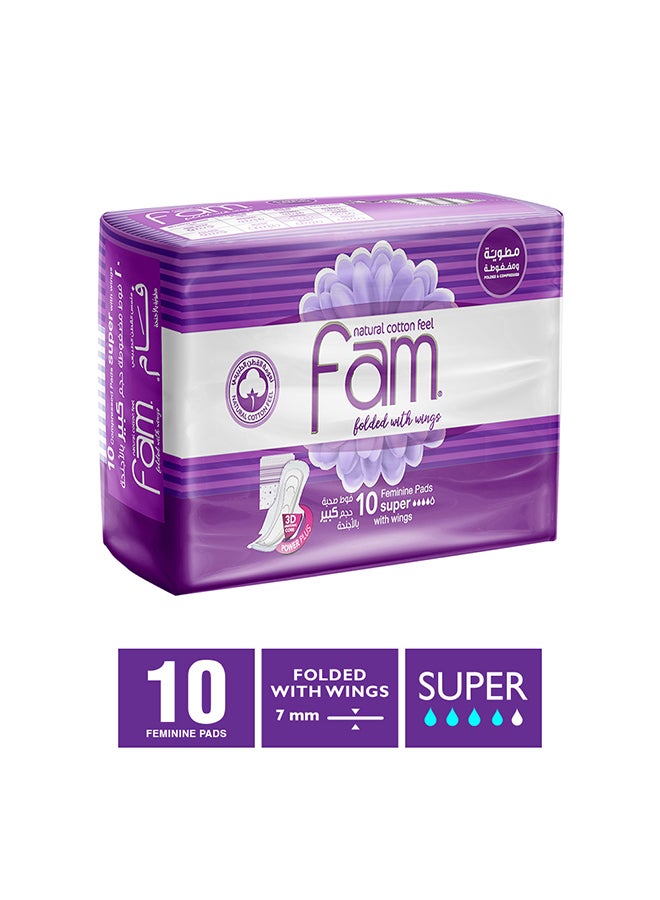 Fam Feminine Napkins Maxi Folded With Wings