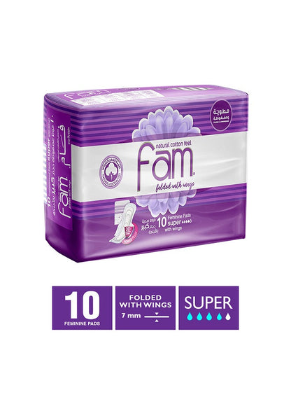 Fam Feminine Napkins Maxi Folded With Wings