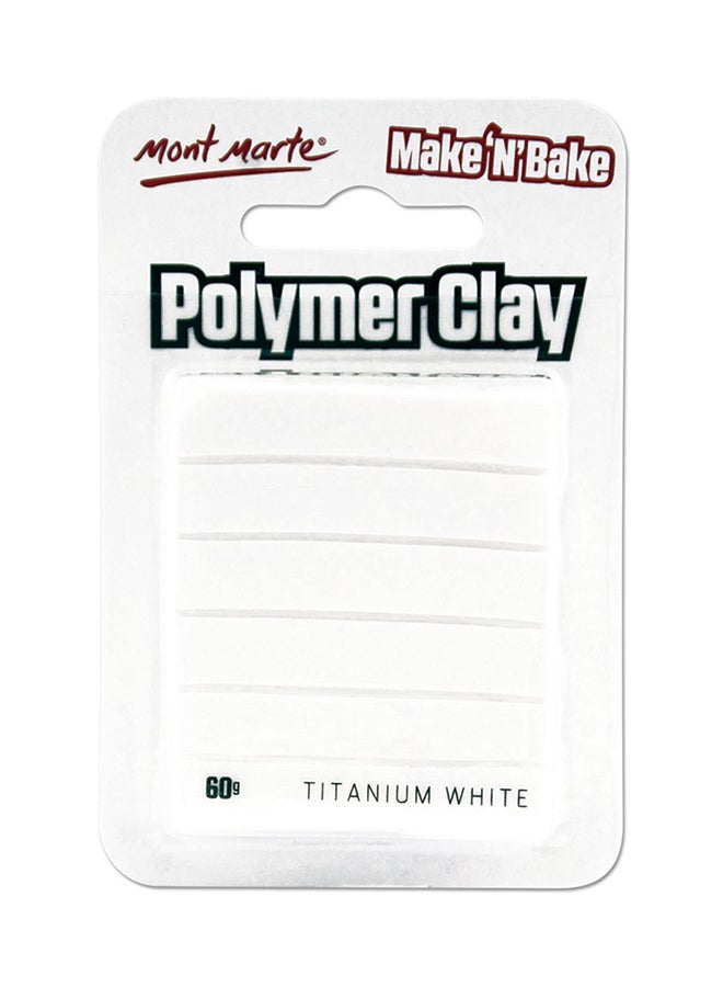 Mont Marte Make N Bake Polymer Clay White