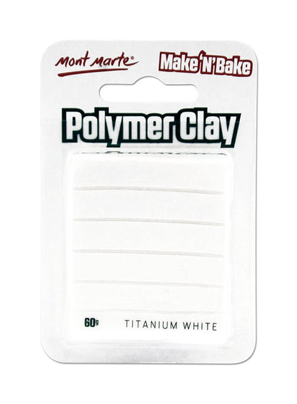 Mont Marte Make N Bake Polymer Clay White