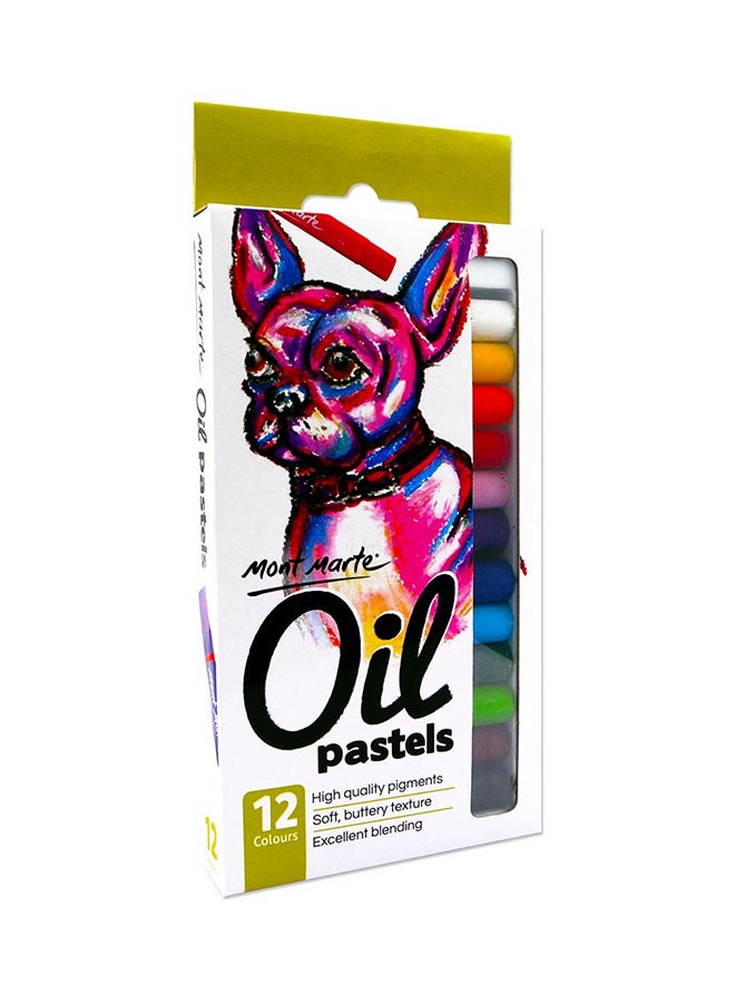 Mont Marte 12-Piece Oil Pastels Set