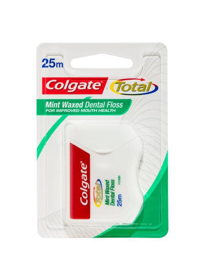 Colgate Mint Waxed Dental Floss 25m