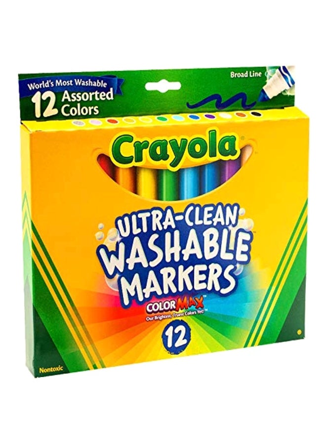 Crayola 12-Piece Ultra-Clean Washable Marker Set
