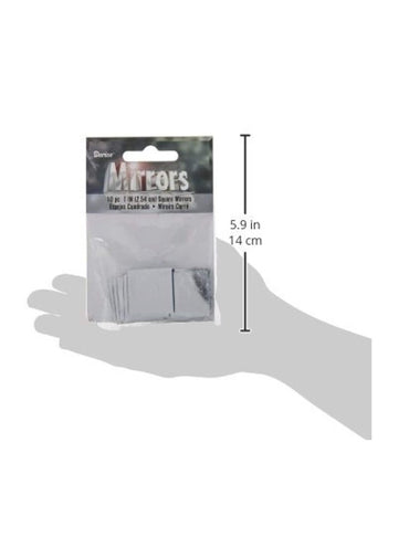 Darice 10-Piece Square Mirror Set Clear