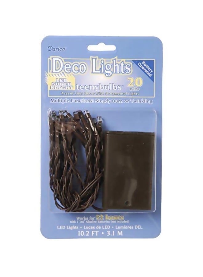 Darice Deco Lights LED Strip Light Brown 3.1m