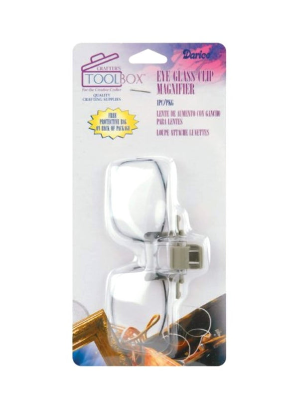Darice Eye Glass Clip Magnifier Clear