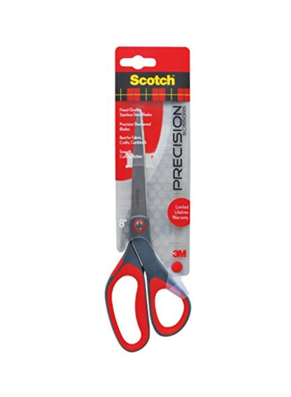 Scotch Precision Scissors Grey/Red