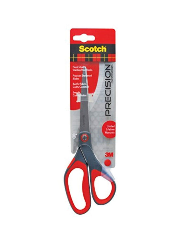 Scotch Precision Scissors Grey/Red