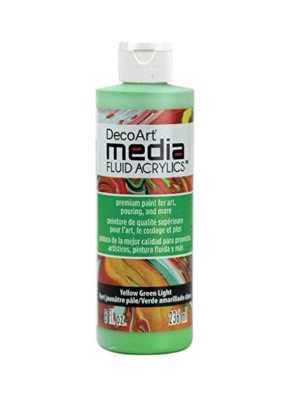 DecoArt Fluid Acrylic Paint Yellow Green Light