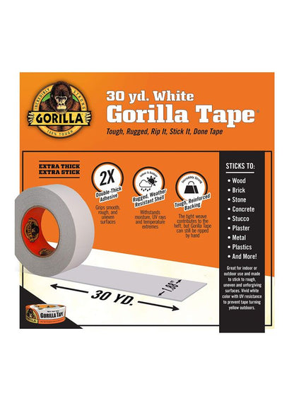 Gorilla Weather Resistance Duct Tape White